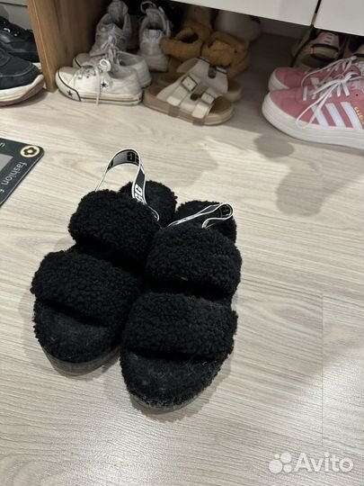 Меховые тапочки ugg