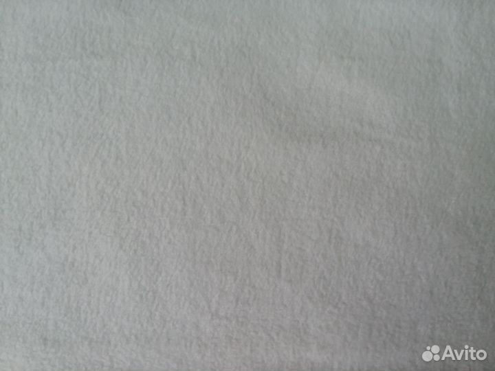 Ткань отрез флис белый