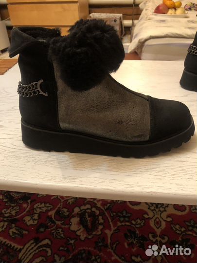 Сапоги женские зима натуральная замша 39 раз