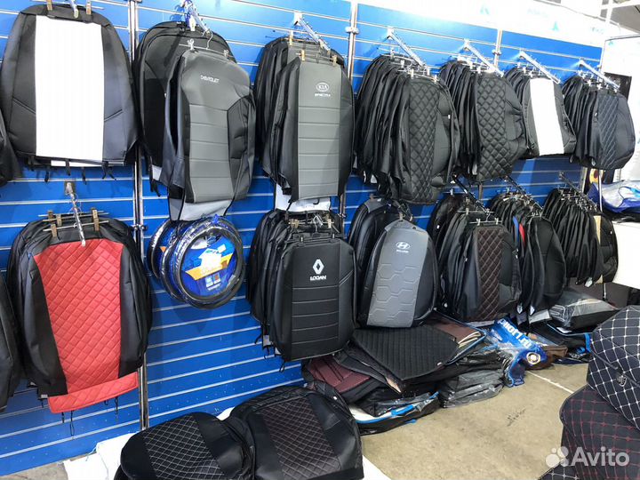 Авточехлы из экокожи с установкой на Киа Рио