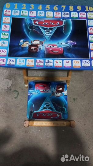 Набор детской деревянной мебели Тачки