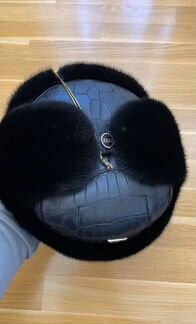 Ушанка Zilli Эксклюзив Кожа Крокодила Питона