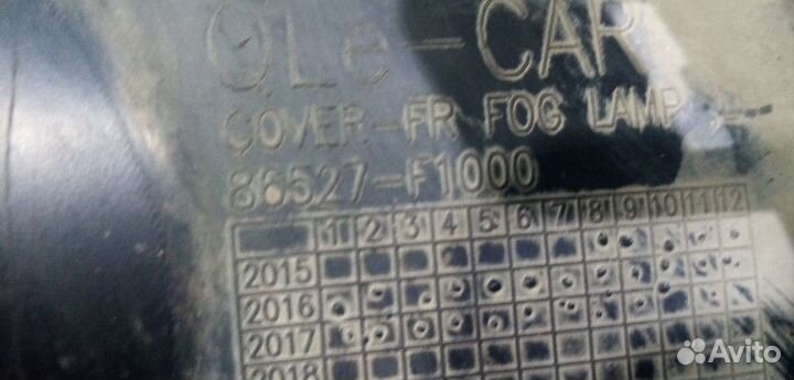 Рамка противотуманной фары левой Kia Sportage 4 (Q