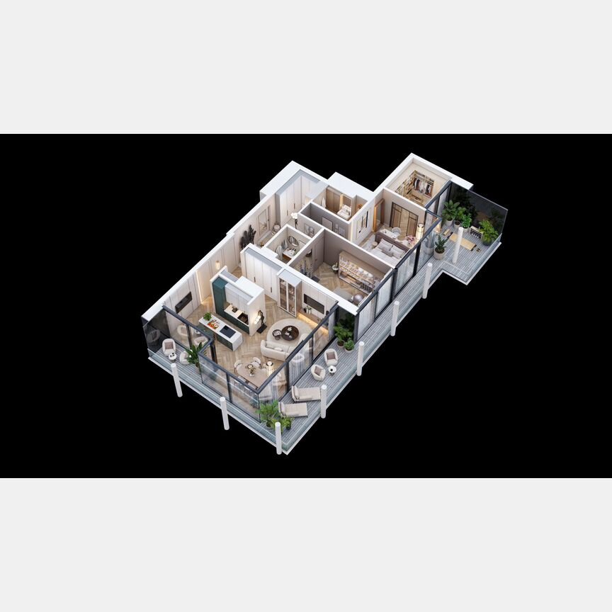 3-к. квартира, 129,5 м², 14/18 эт.