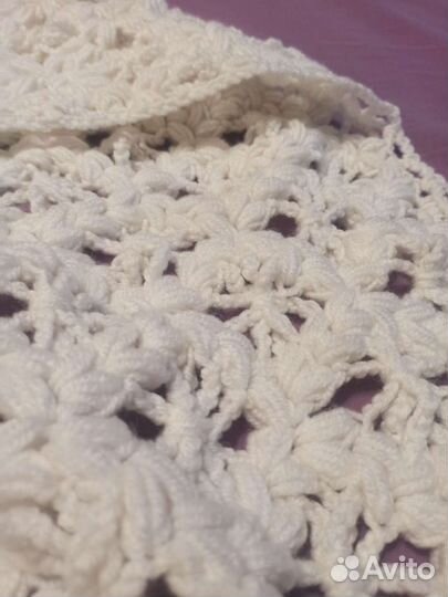 Платок шаль шерсть ручная работа