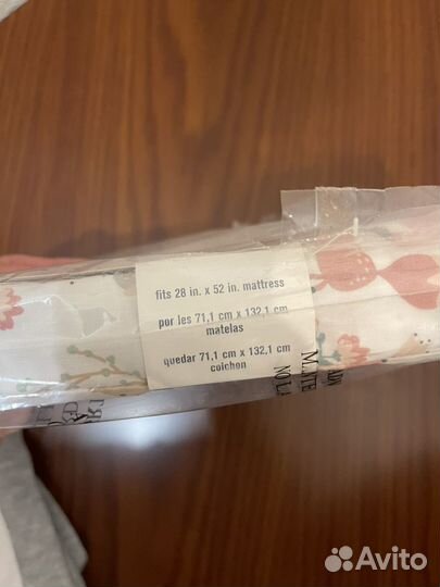 Простынь в детскую кроватку Gerber