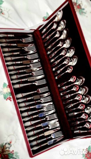 Пламя Кольчугино 6 и 12 персон мельхиор