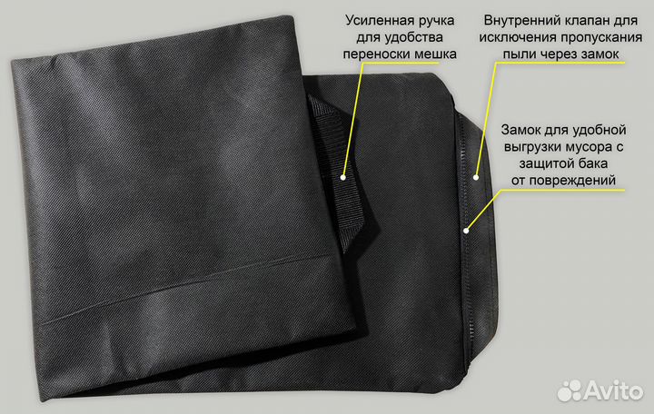 Мешок многоразовый для пылесосов 20 литров
