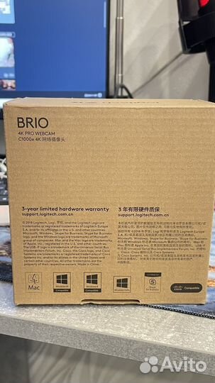 Logitech Web-камера с микрофоном Brio 4K
