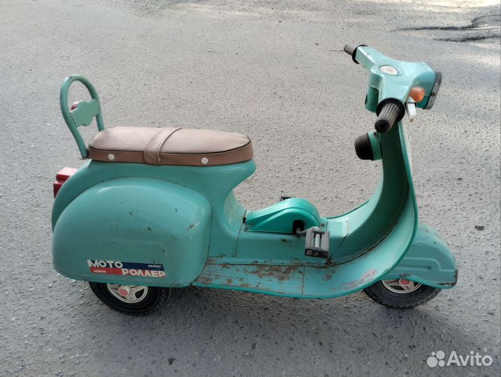 Педальный мини мотороллер Крошка СССР