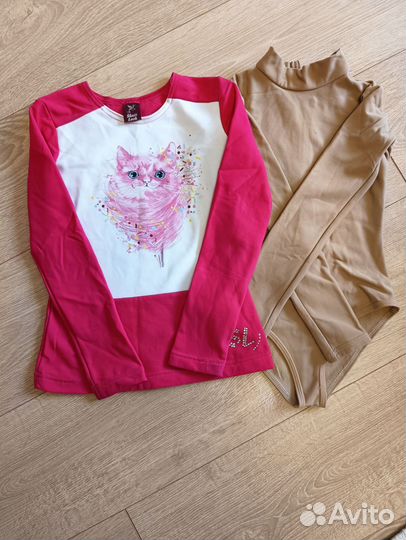 Кофта и боди для фигурного катания на рост 116-122