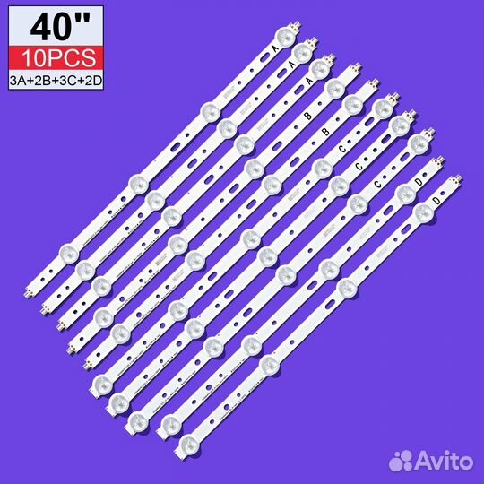 Подсветка для телевизора Beko, Grundig, Philips 40