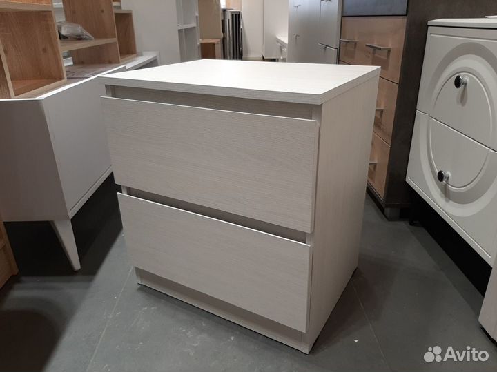 Тумба прикроватная 2 ящика анкор