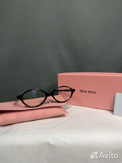 Очки Miu Miu леопардовые трендовые