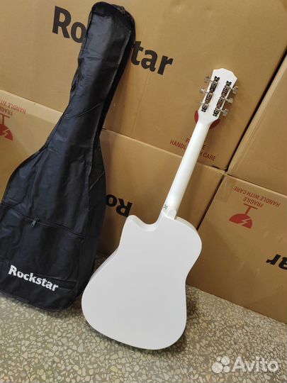 Гитара акустическая белая + чех 92