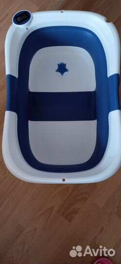 Ванночка для купания складная с термометром