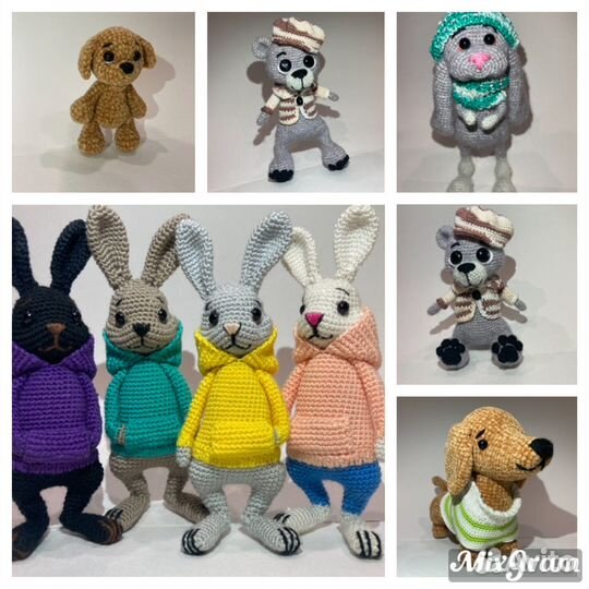 Вязаные игрушки ручной работы