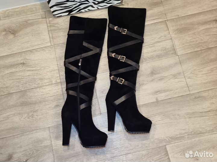 Сапоги ботфорты зимние 39