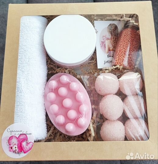 Подарочные спа-наборы с косметикой ручной работы