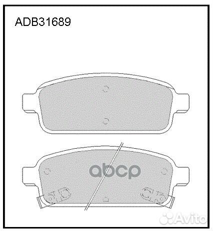 Колодки тормозные дисковые перед ADB31689 A