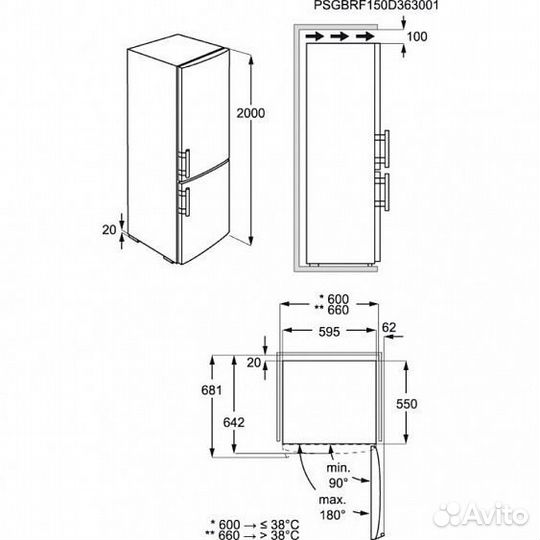 Холодильник electrolux EN93886MW