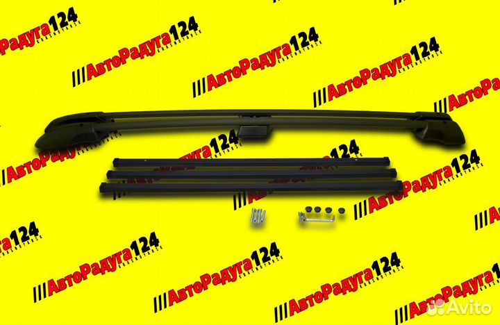 Рейлинги на крышу Лада Ларгус продольные с багажни