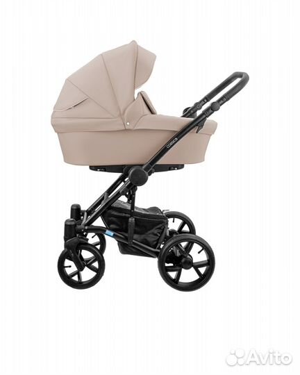 Коляска Aroteam Corsica 2в1 бежевая экокожа