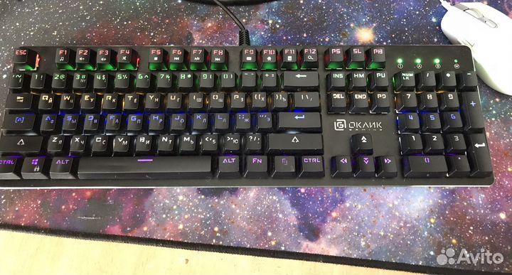 Игровая механическая клавиатура oklik кастом