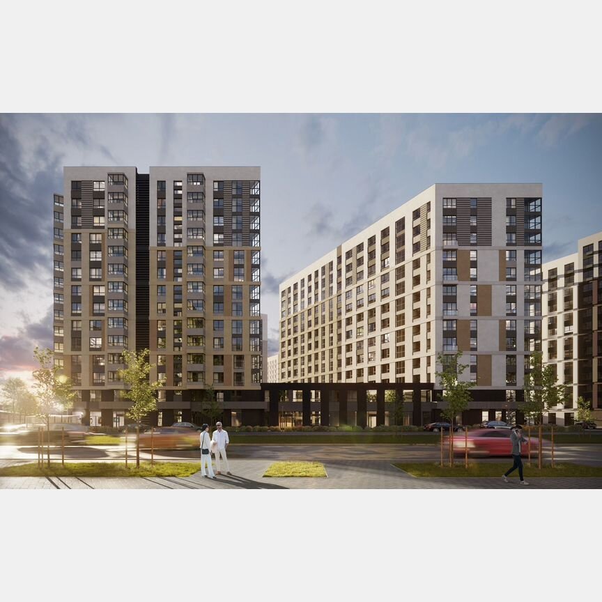 2-к. квартира, 60,9 м², 11/14 эт.