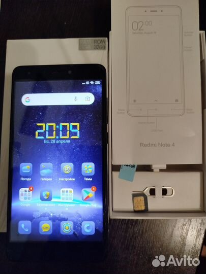 Xiaomi Redmi Note 4, 3/32 ГБ