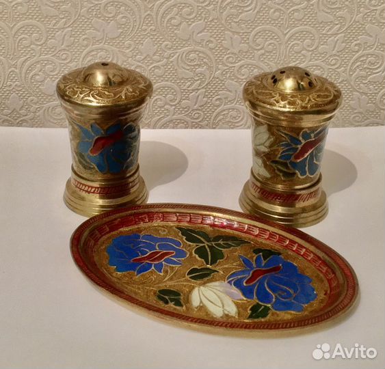 Набор для специй. Индия. Латунь