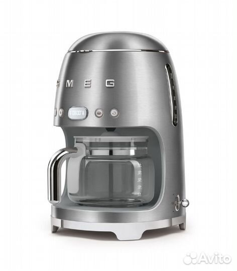 Кофеварка капельная Smeg DCF02sseu, серебристый ма