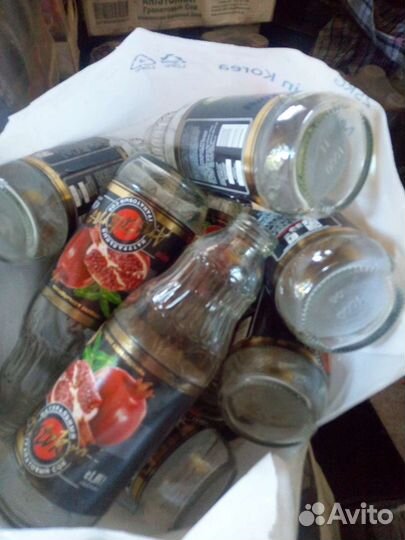 Стеклянная бутылка 1 л