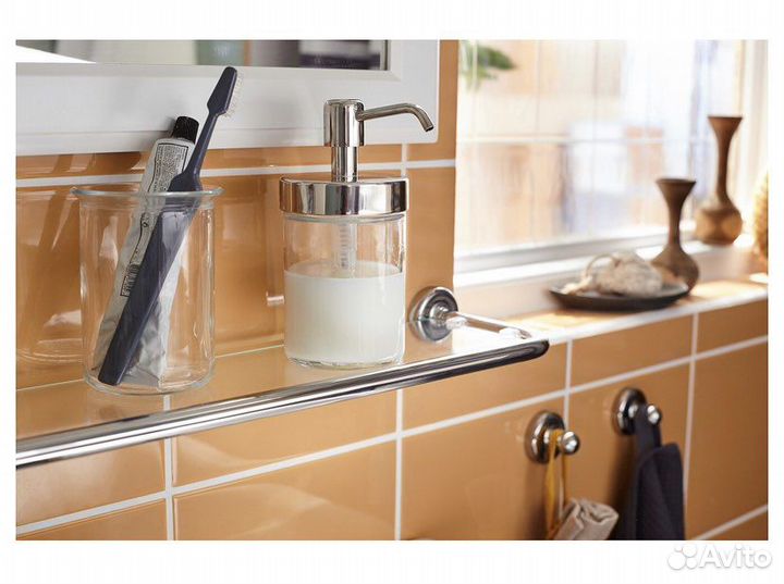 Полка стеклянная в ванную Вокснан IKEA