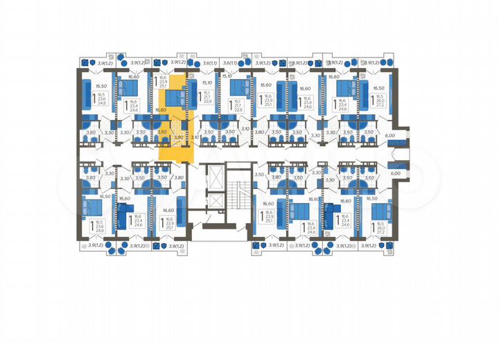 Апартаменты-студия, 25,1 м², 5/12 эт.