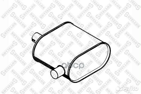 82-03029-SX резонатор(бочка) глушителя овальн