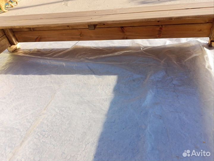 Детская песочница деревянная