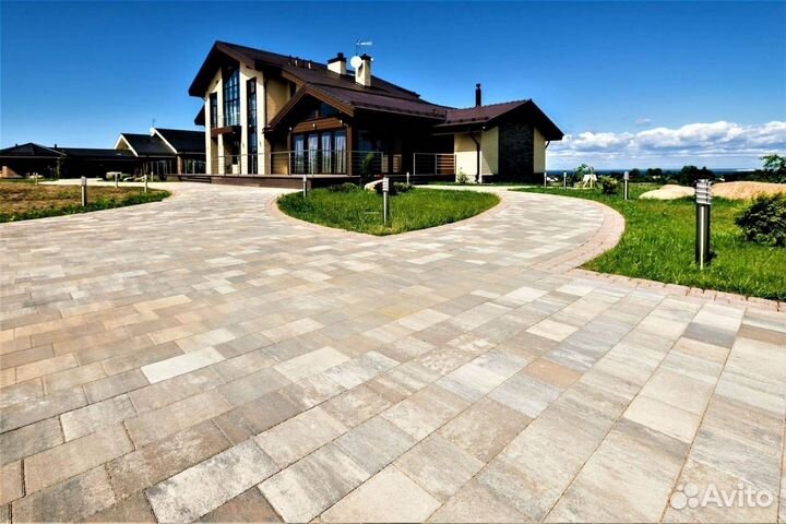 Тротуарная плитка, брусчатка кирпичик