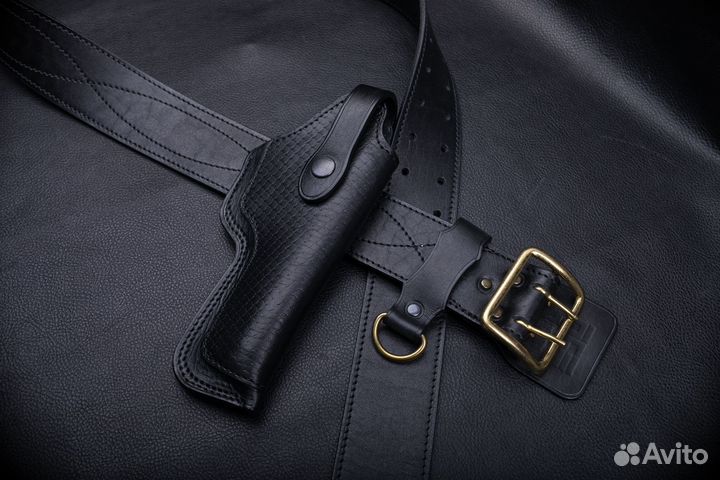 Кожаная авторская кобура для пистолета Токарева тт