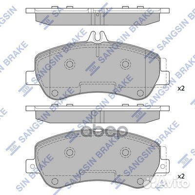 Колодки передние MB GLK-Class (X204) 2008- SAN