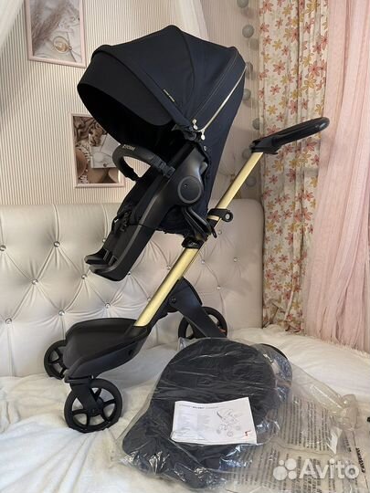Stokke v6 gold люлька+прогулка 2 в 1