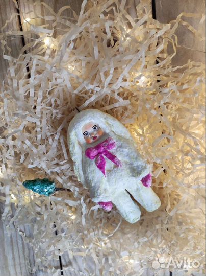 Ватные елочные игрушки