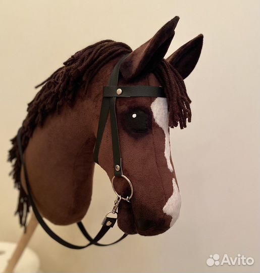 Хоббихорс/лошадка на палке с уздечкой