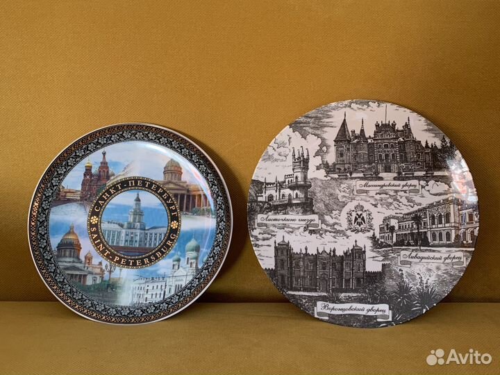 Сувенирные тарелки из путешествий, разных стран