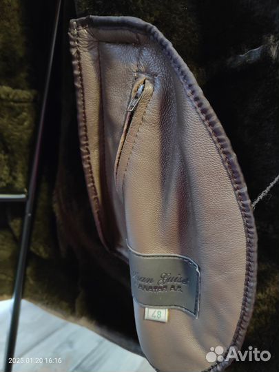 Дубленка натуральная мужская 48 размер