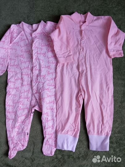 Детские вещи пакетом на девочку от 3мес