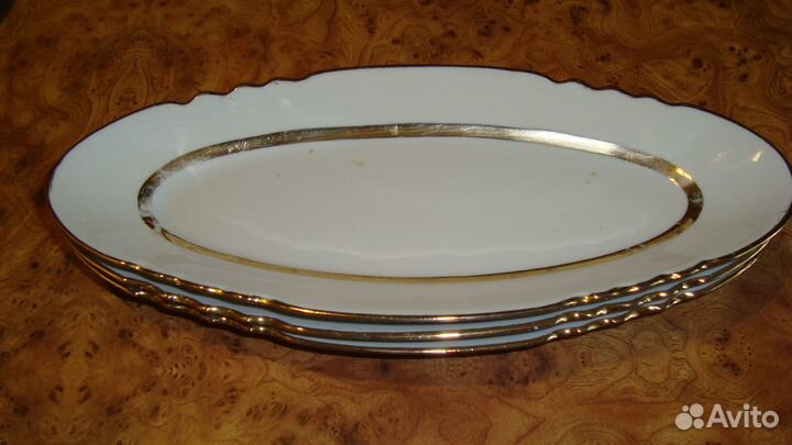 Блюдо селедочница. Длина 25 см. Дулево. 3 шт