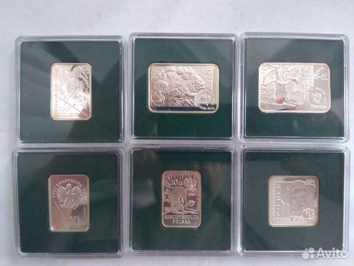 10 и 20 злотых Польша серебро
