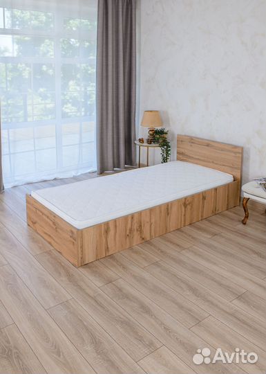 Кровать односпальная с матрасом 80х200