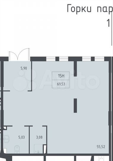 Свободного назначения, 69.53 м²